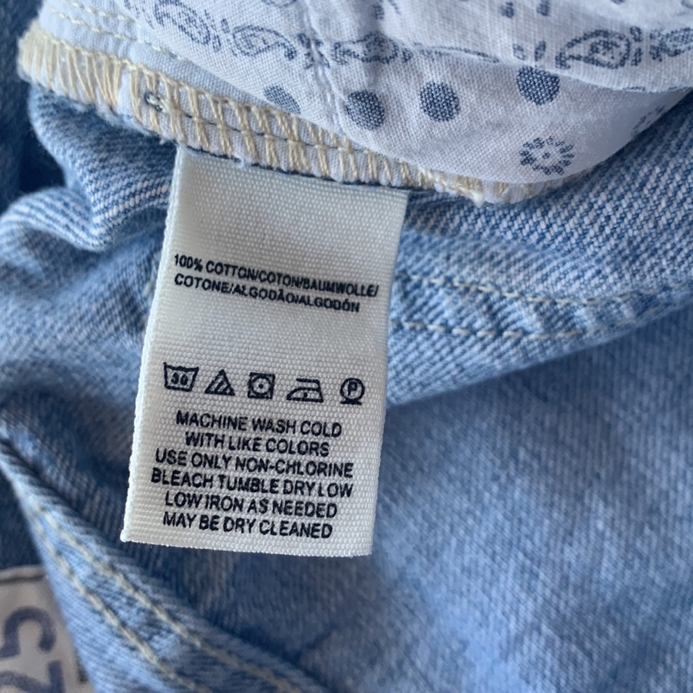 Free People Blossom Rigid High Rise Jeans Women’s Light Wash Distressed Size 25 - Picture 9 of 12